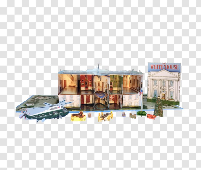White House Pop-up Book Scale Models Three-dimensional Space - Mural Painter - Pop Up Transparent PNG