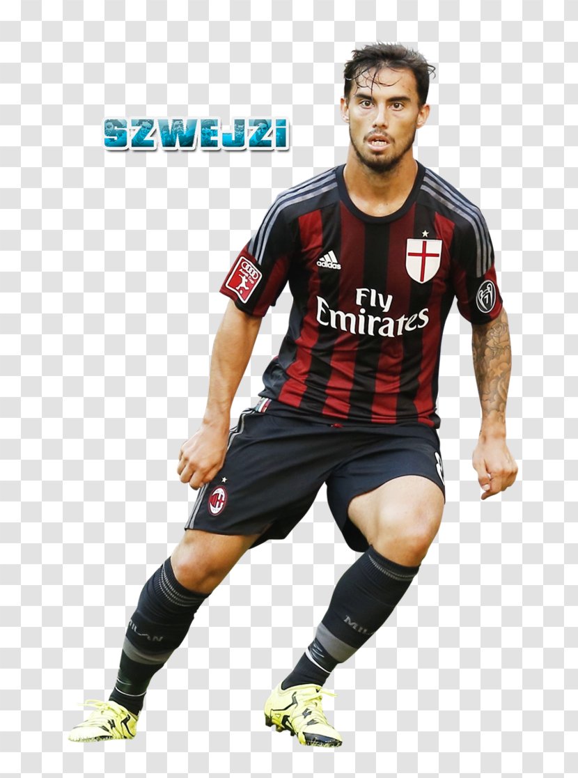 Suso A.C. Milan Jersey Football Player - Team Sport Transparent PNG