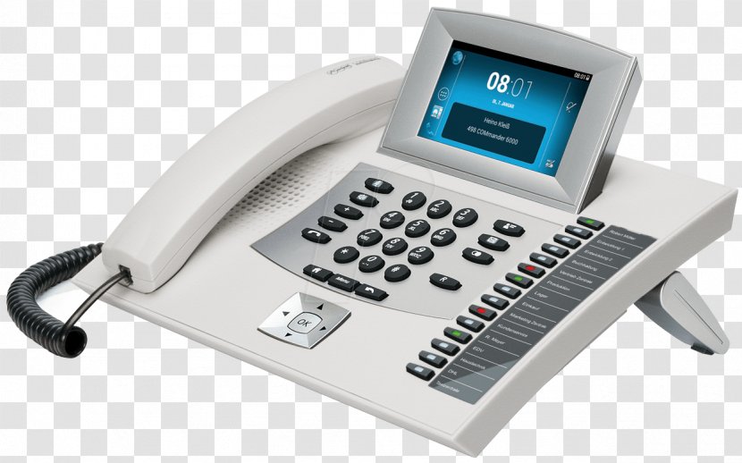 Telephone VoIP Phone Auerswald Integrated Services Digital Network Answering Machines - Voice Over Ip - TELEFON Transparent PNG