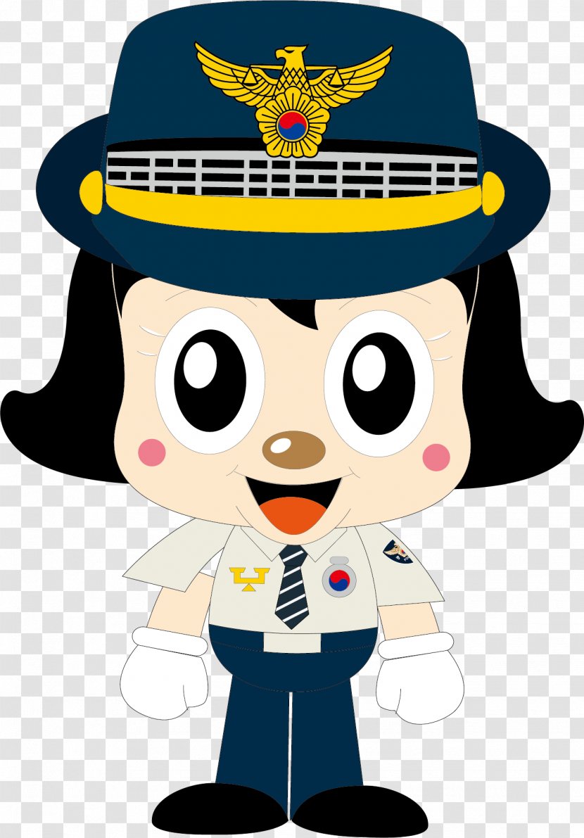 Police Officer Cartoon Station Internet - Headgear - Female Elements Transparent PNG