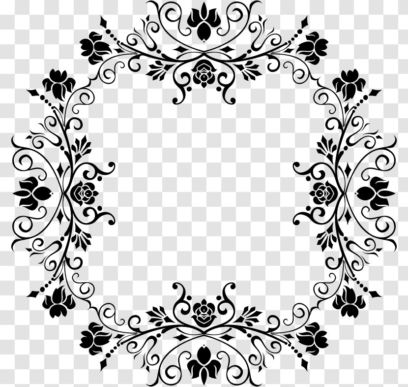 Black And White Decorative Arts Photography Drawing Clip Art - Tree - Design Transparent PNG