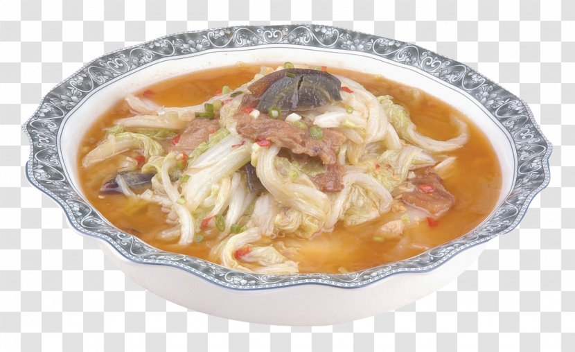 Laksa Hot Pot Shuizhu Vegetable Master Stock - Boiled Cabbage Beef Transparent PNG