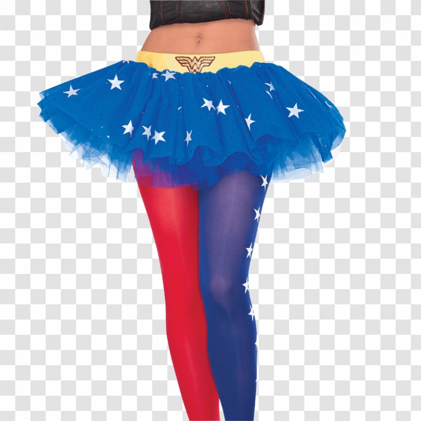 Wonder Woman Tutu Costume Skirt Superhero - Flower Transparent PNG