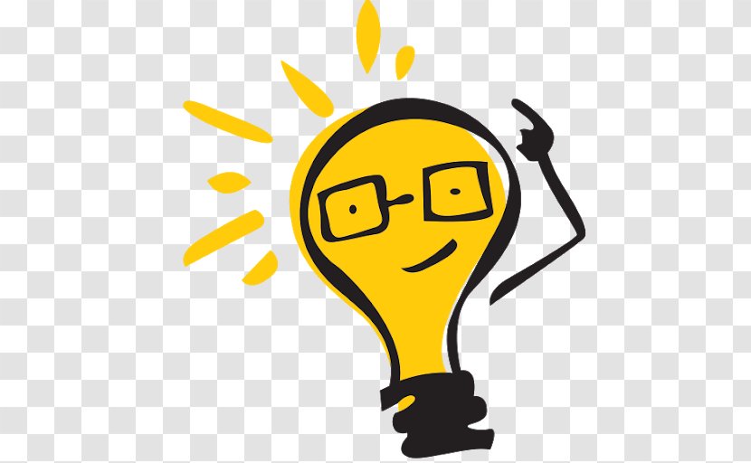 Incandescent Light Bulb Clip Art Cartoon - Smiley Transparent PNG