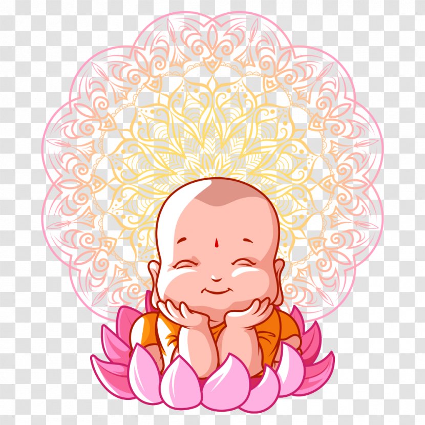 Vesak Buddhas Birthday Buddhism Ku1e63itigarbha Illustration - Heart - Little Buddha Transparent PNG