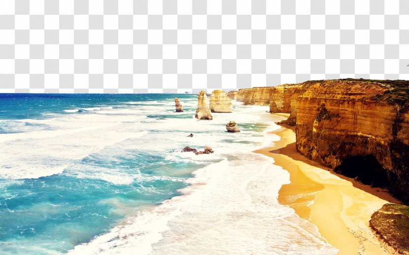 The Twelve Apostles Great Ocean Road Travel Wallpaper - Coast - Australia Nine Transparent PNG