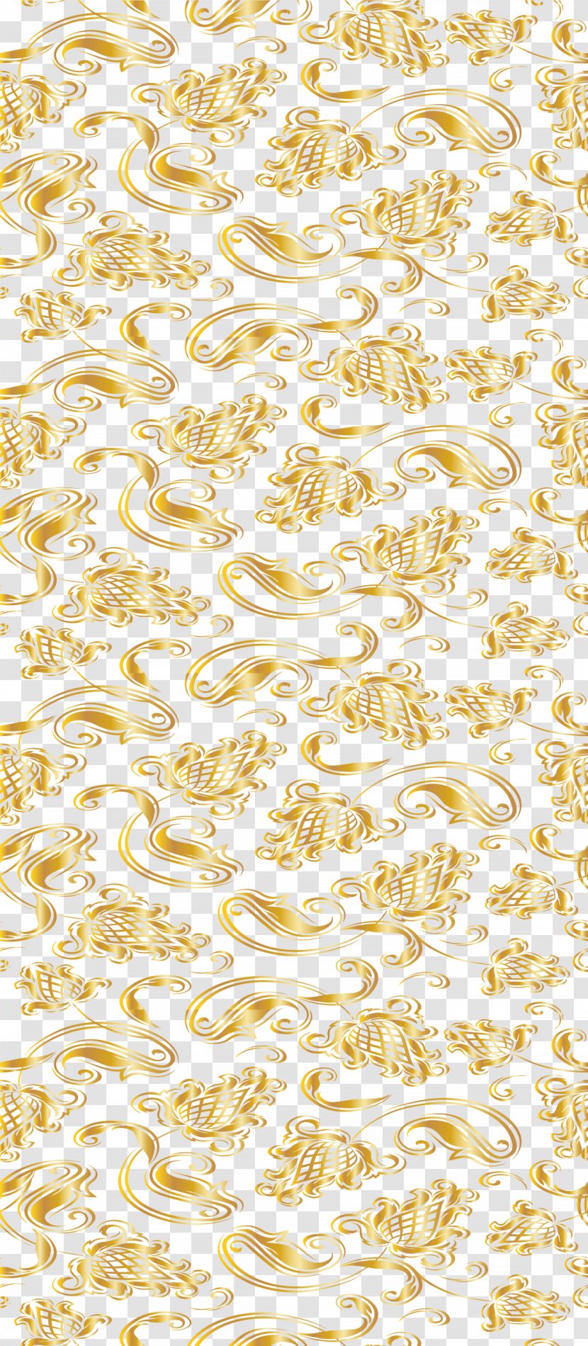 Hand Painted Golden Flower - Petal Transparent PNG