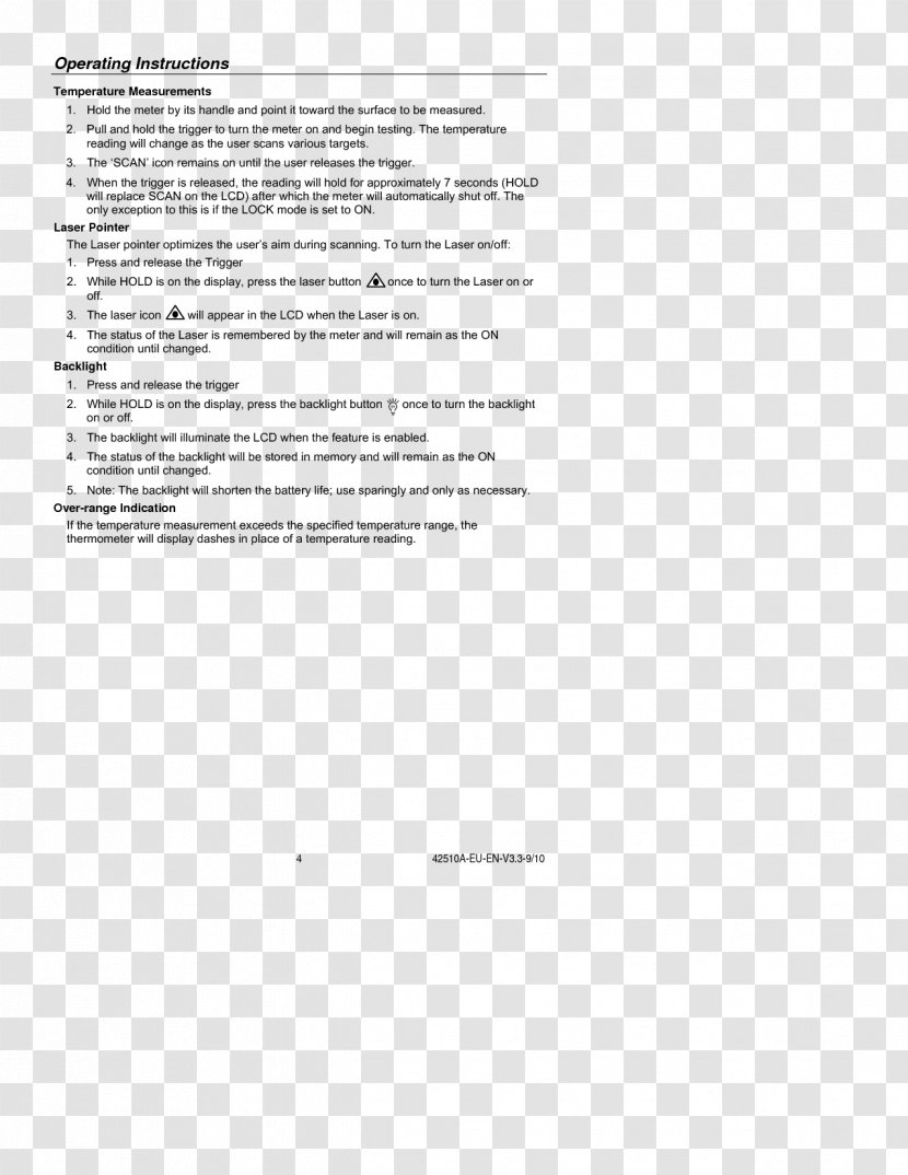 Infrared Thermometers Image Resolution Document - Paper - Termometer Transparent PNG
