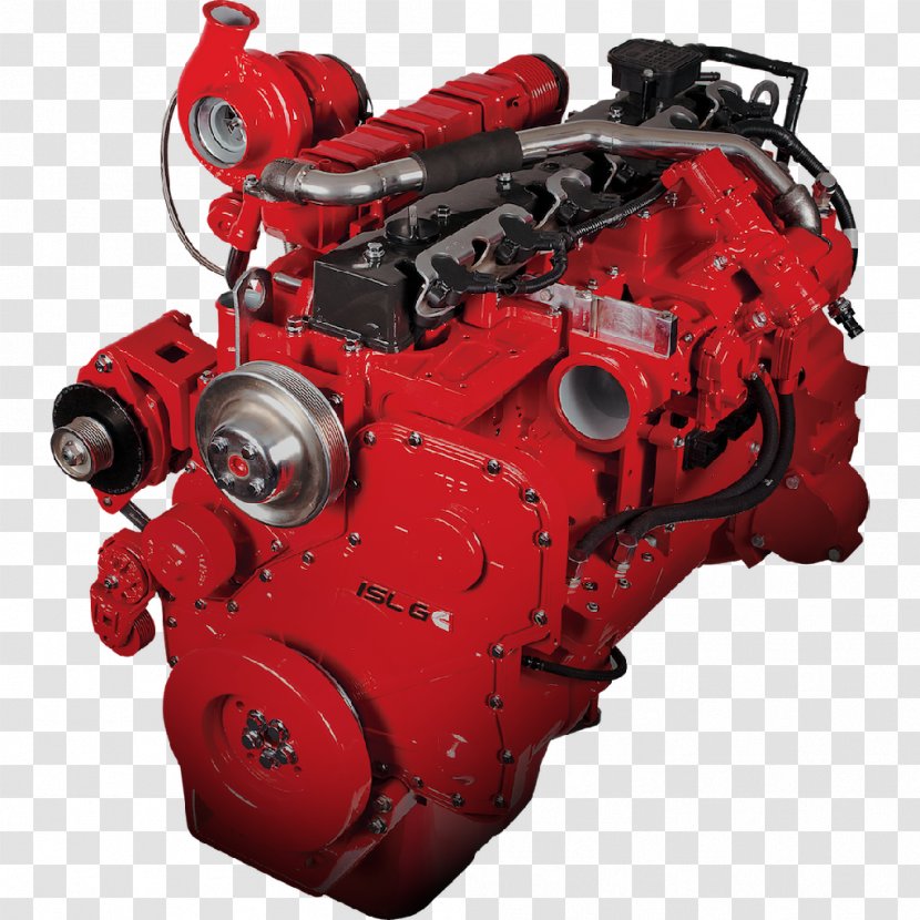 Kenworth T680 Cummins L Series Engine Gas - Natural Transparent PNG