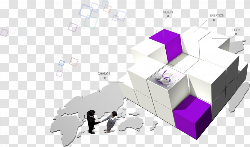 Corporation Euclidean Vector Businessperson - Brand - Purple Box And Business People Transparent PNG