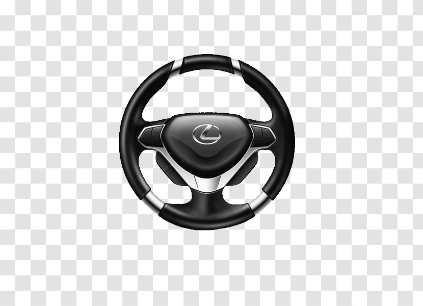 Car Steering Wheel Vehicle Audio Automotive Design Radio - Black And Silver Rim Transparent PNG