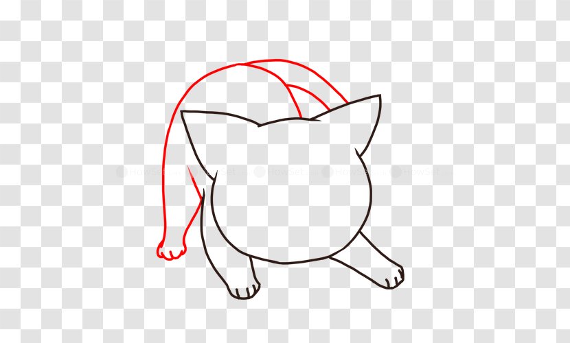 Cat Line Art Cartoon Clip - Tree Transparent PNG