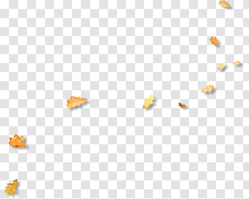 Yellow Angle Pattern - Falling Leaves Transparent PNG