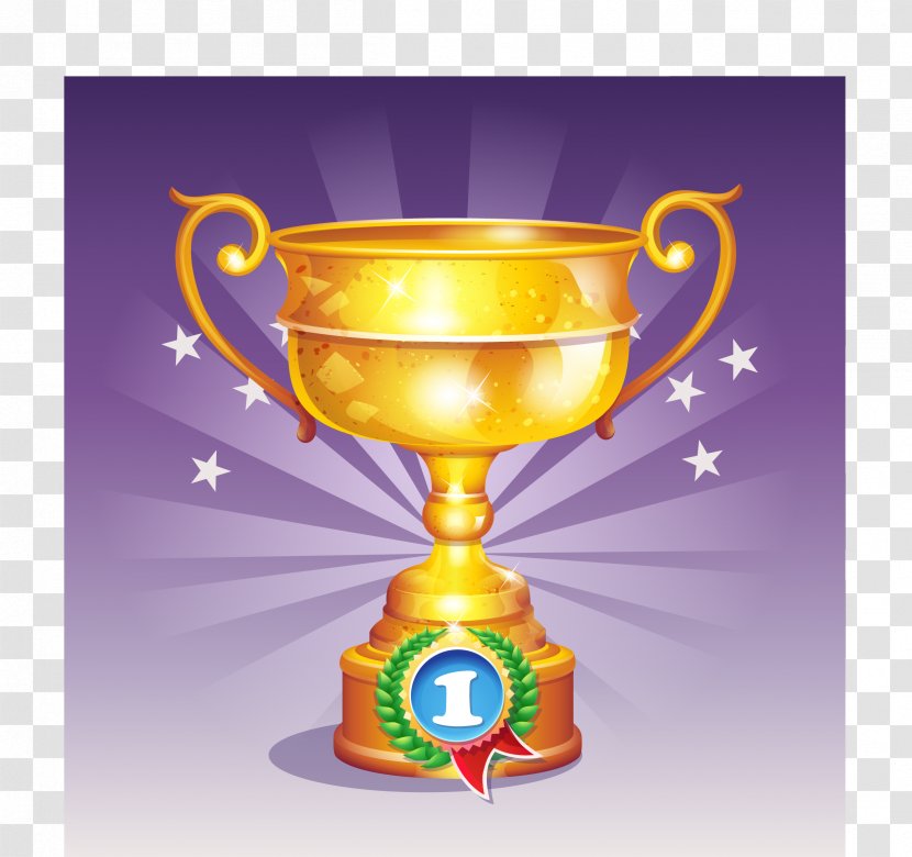 Drawing Photography Medal - Trophy - Golden Cup Transparent PNG