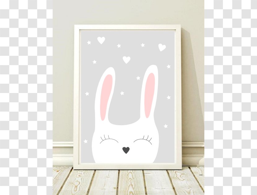 Rabbit Leporids Nursery Child Room - Poster - A3 Transparent PNG
