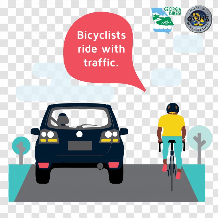 Car Bicycle Safety Cycling Traffic - Law Transparent PNG