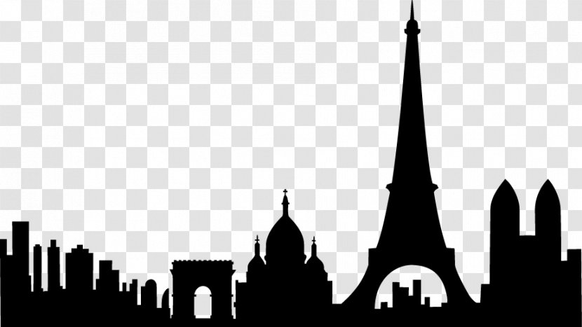 Paris Silhouette Skyline Photography Drawing - Tower Transparent PNG