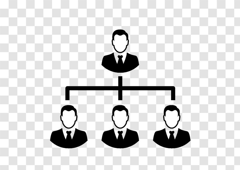Hierarchical Organization Business Management - Organizational Chart Transparent PNG