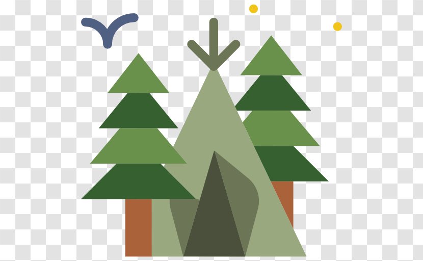 Backpacking Tent Camping In The Woods - Leaf - Christmas Ornament Transparent PNG