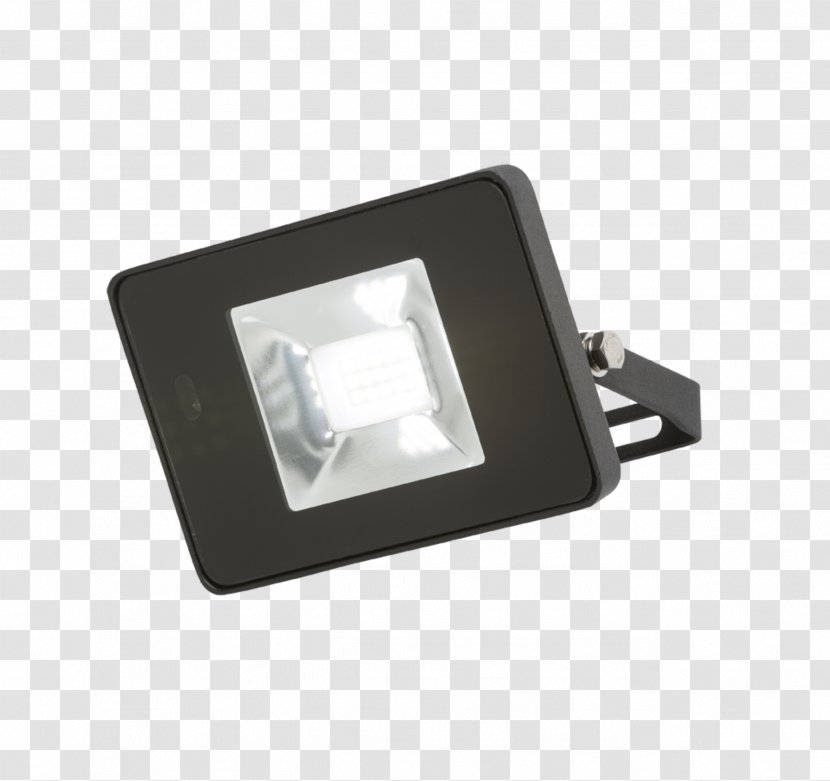 Black LED Die Cast Aluminium Floodlight With Microwave Sensor IP65 Light-emitting Diode Lighting - Security Notice Transparent PNG