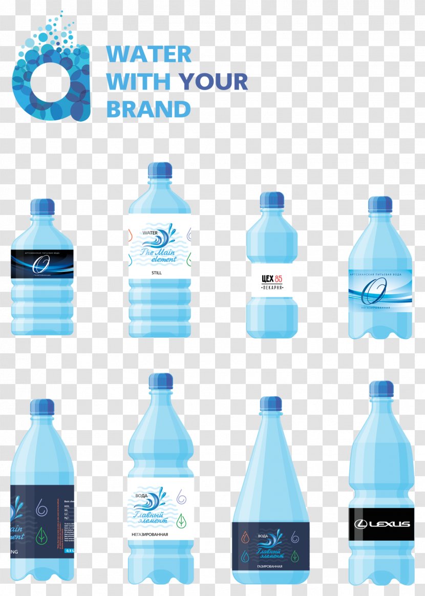 Water Bottles Mineral Bottled Plastic Bottle - Store Brand - Element Transparent PNG