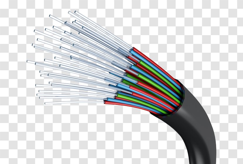Light Optical Fiber Network Cables Optics - Cable Transparent PNG