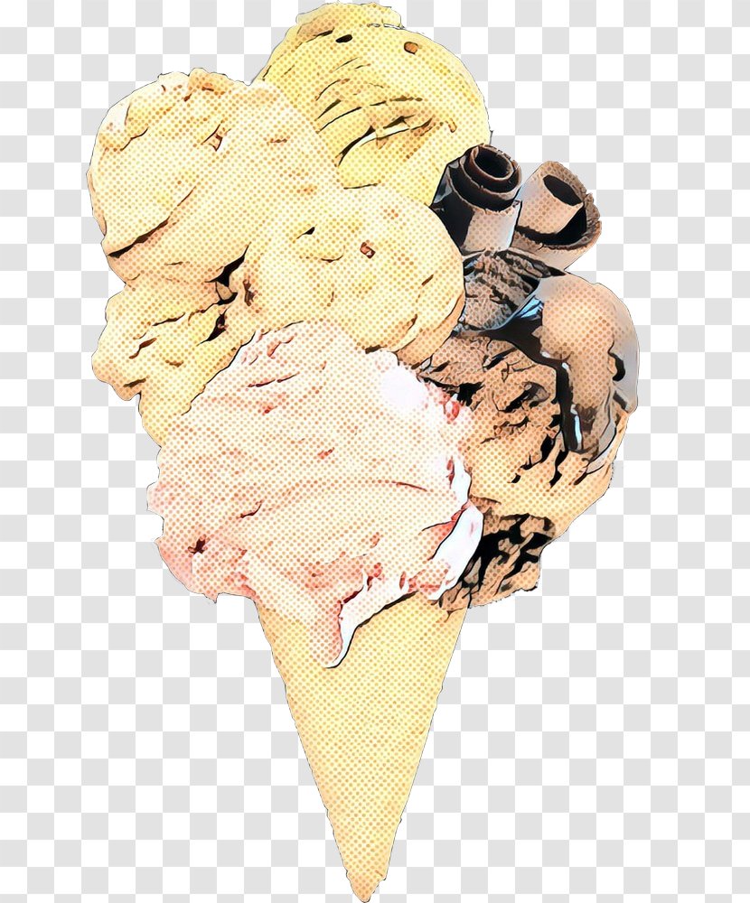 Ice Cream - Dairy - Dessert Beige Transparent PNG
