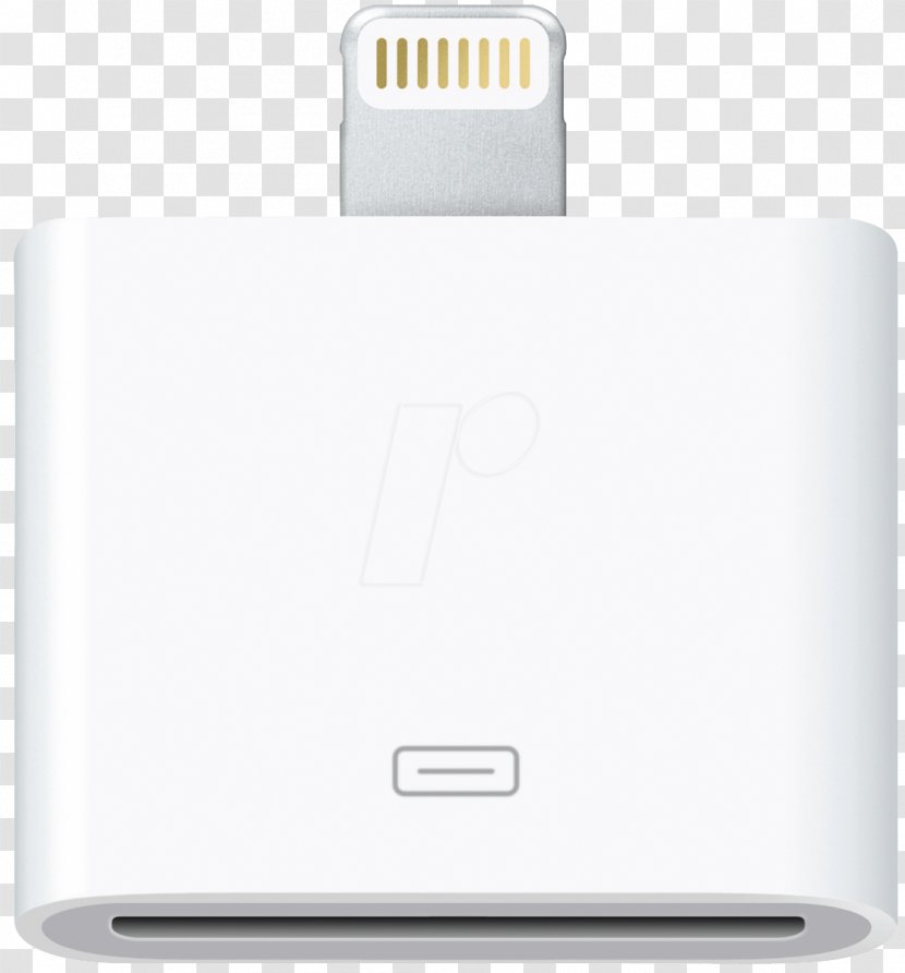 IPhone 5 X IPad 4 Apple Lightning To 30-pin Adapter - White Transparent PNG