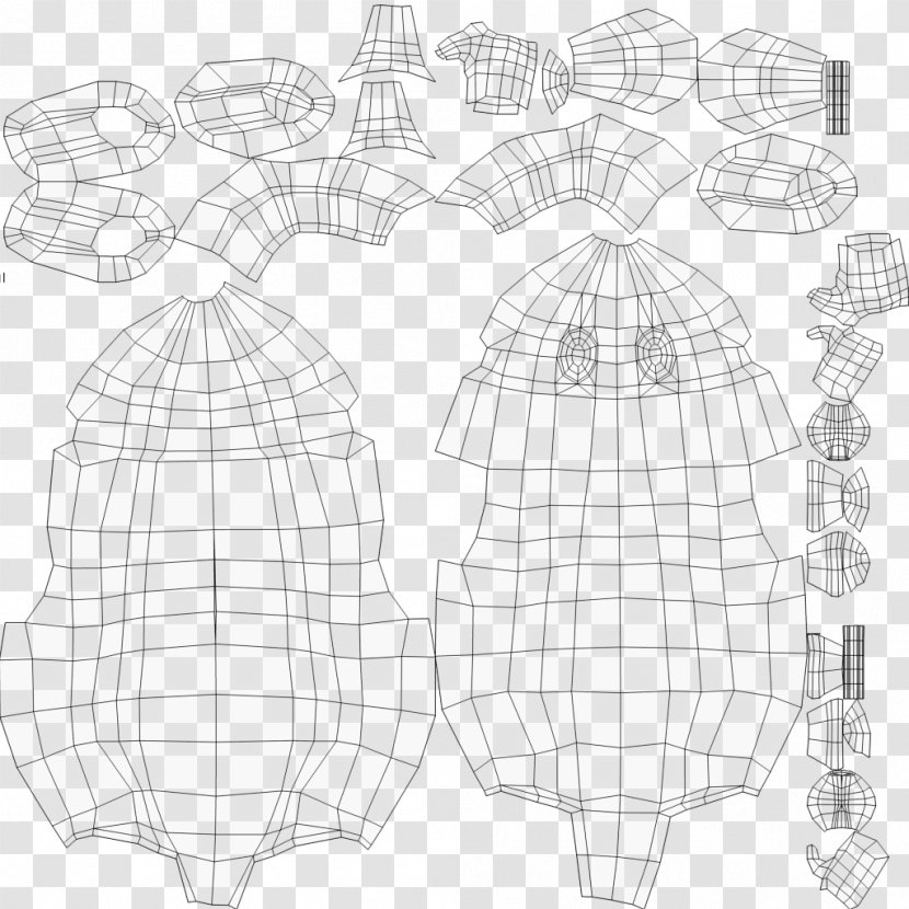 Line Art Point Angle - Black And White Transparent PNG