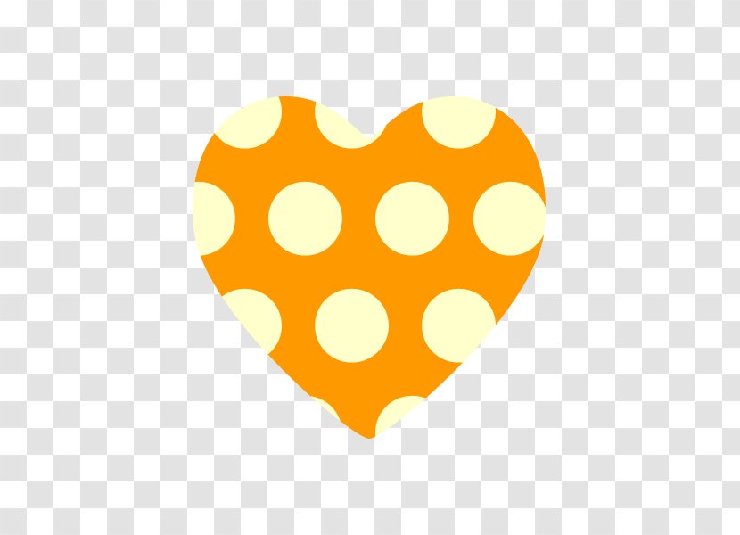 Polka Dot Pattern Motif Design - Yellow - Orange Dots Transparent PNG