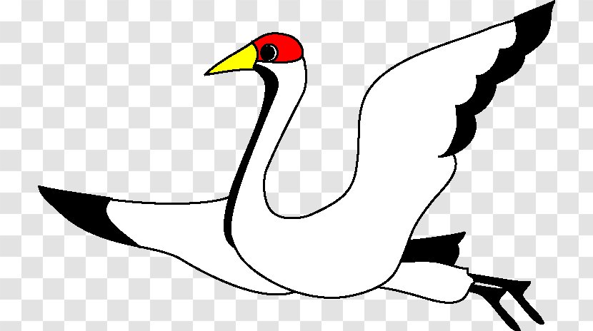 Red-crowned Crane Illustration Clip Art Image - Tail - Fourteen Transparent PNG