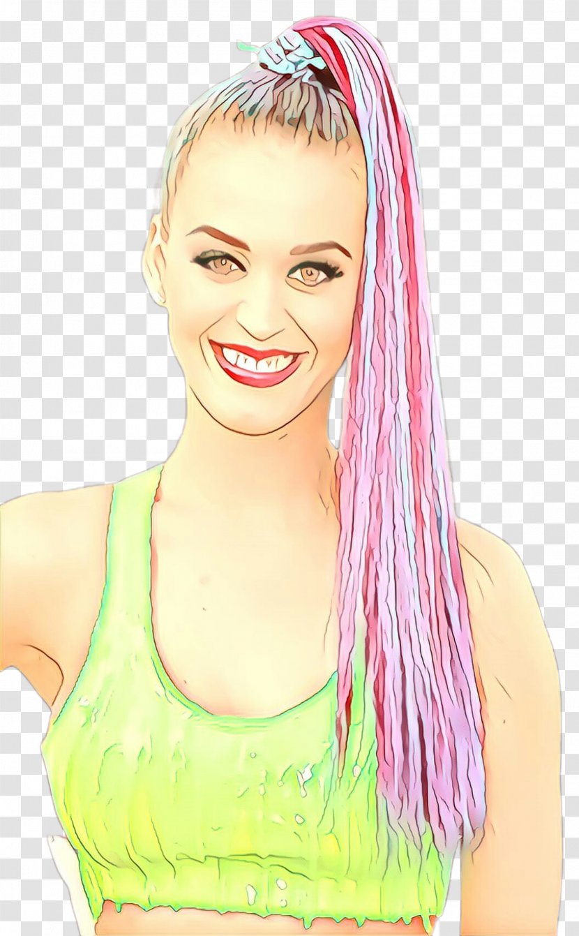 Hair Pink Hairstyle Eyebrow Forehead - Long Coloring Transparent PNG