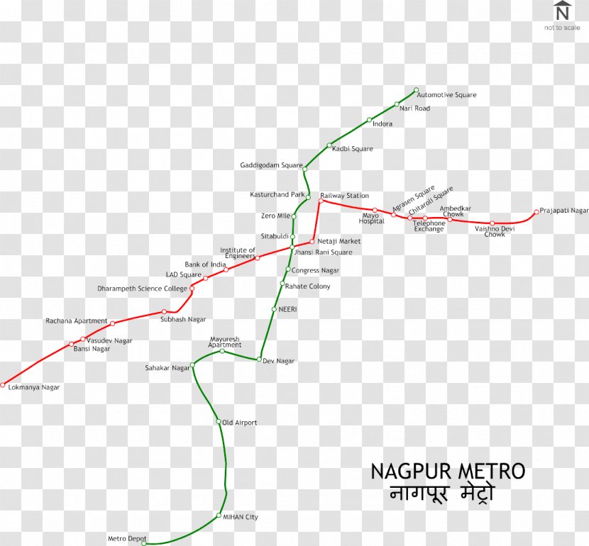 Nagpur Rail Transport Rapid Transit Train Map - Station Transparent PNG