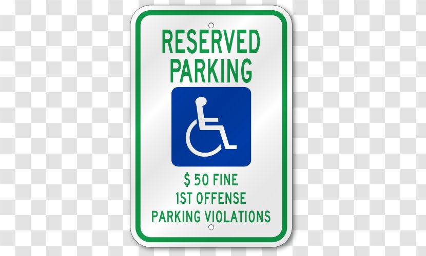 Disabled Parking Permit Disability Car Park ADA Signs Americans With Disabilities Act Of 1990 - Signage - United States Transparent PNG