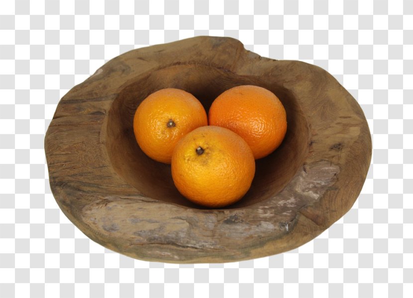Fruit Bowl Bacina Clementine Kayu Jati Wood - Tangerine Transparent PNG