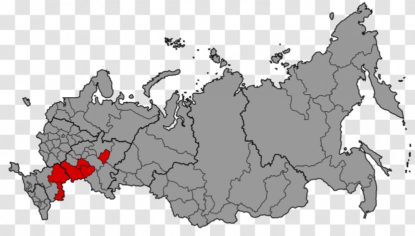 Southern Federal District Central Volga Northwestern Map - World Transparent PNG