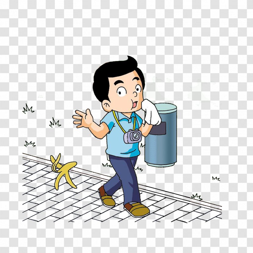 Clip Art Child Litter Waste - Cartoon Transparent PNG