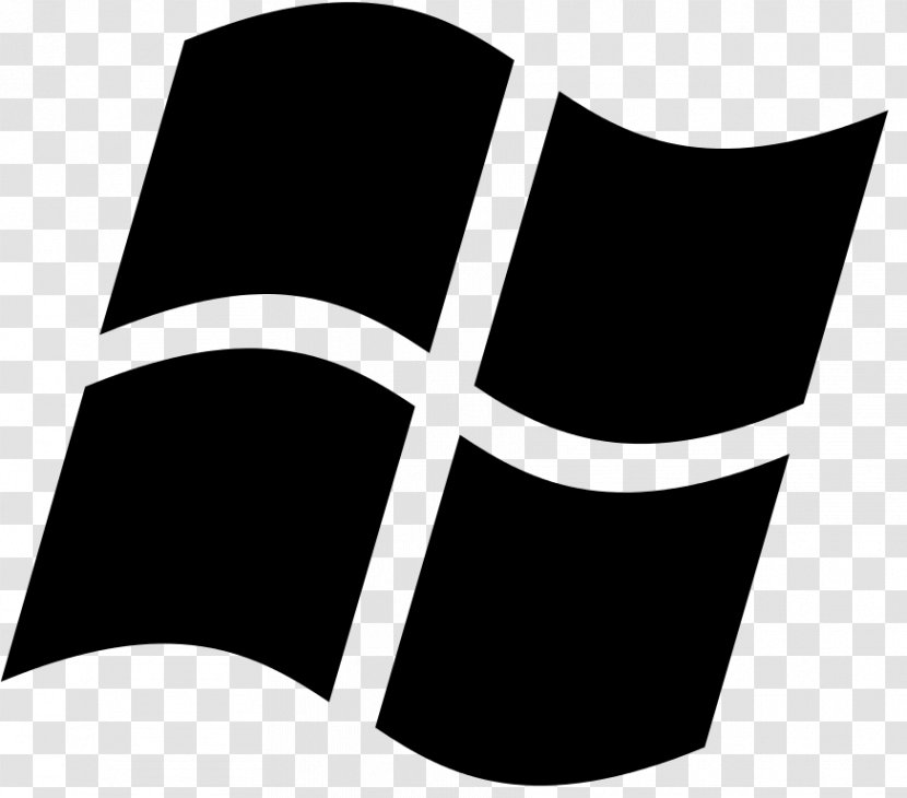 Windows 10 Logo - Blackandwhite - Cross Transparent PNG