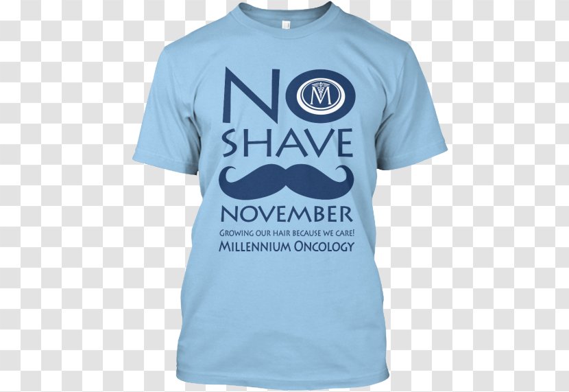T-shirt United States Clothing Top - Blue - No Shave November Transparent PNG