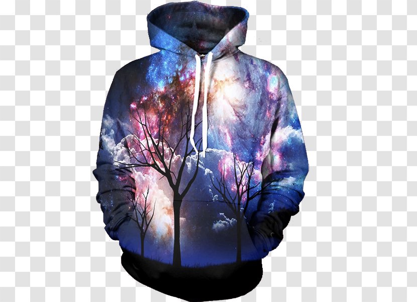Hoodie Sleeve Outerwear Jacket - Neck - Night Sky Transparent PNG