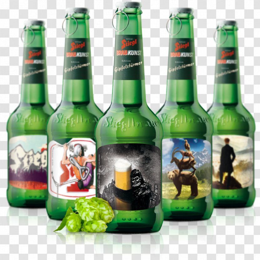 Lager Beer Bottle Glass - Alcohol Transparent PNG