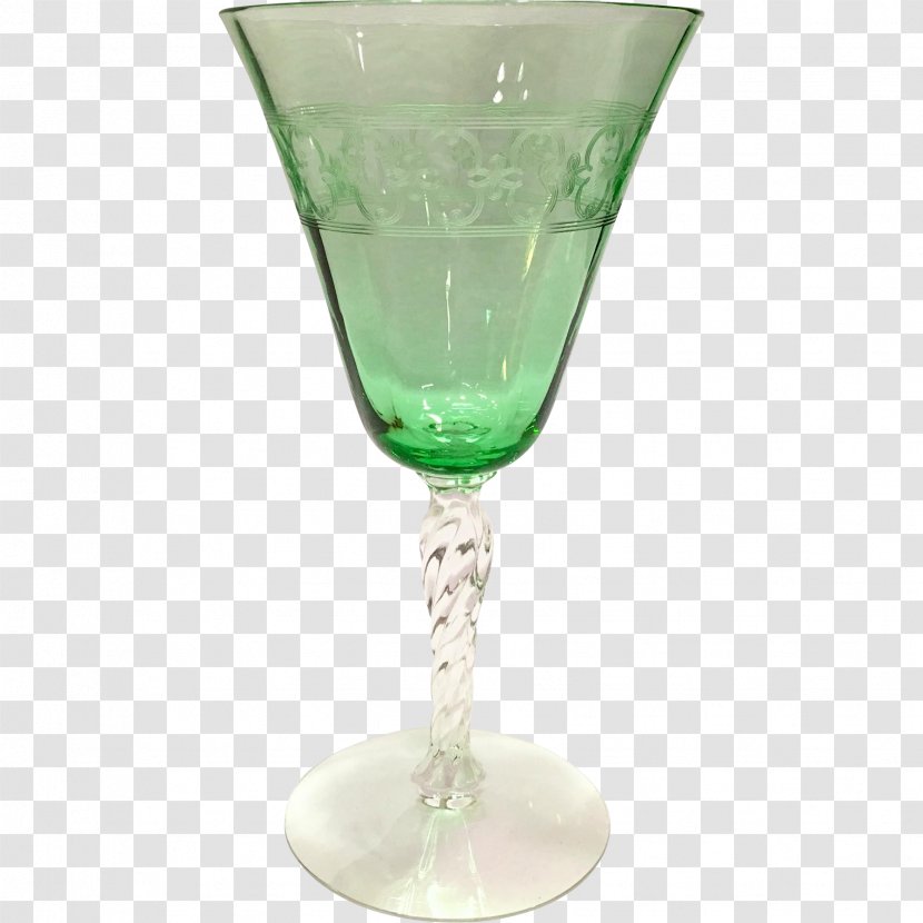 Wine Glass Fostoria Martini Elegant - Drinkware Transparent PNG