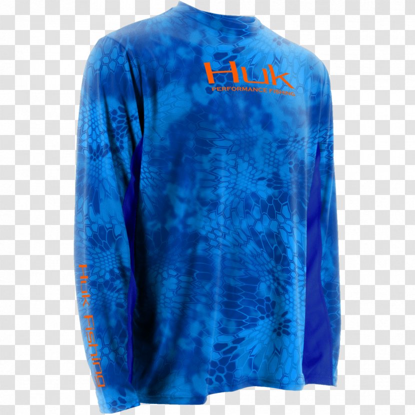 Long-sleeved T-shirt Hoodie - Electric Blue Transparent PNG