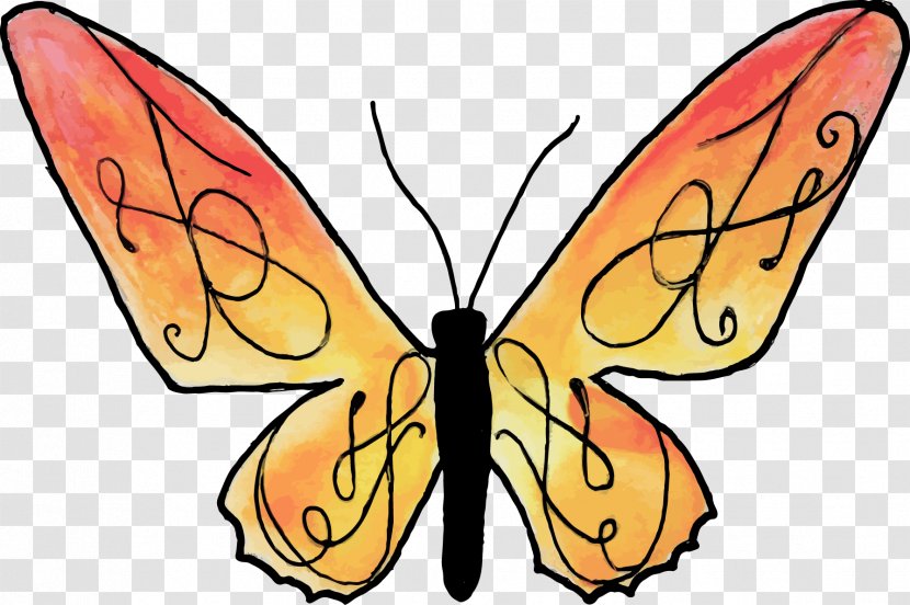 Monarch Butterfly Pieridae Brush-footed Butterflies Clip Art - Artwork Transparent PNG