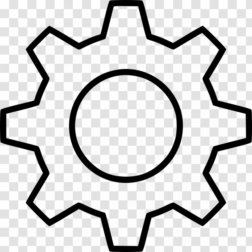 Gear - Black - Information Options Transparent PNG