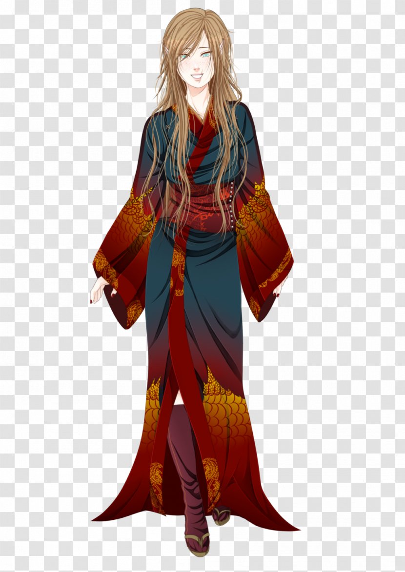 Robe Costume Design Character Fiction - Outerwear - Omamori Himari Transparent PNG