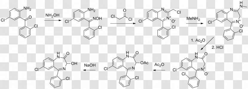 Lorazepam Alprazolam Benzodiazepine Clonazepam Buspirone - Synthesis Transparent PNG