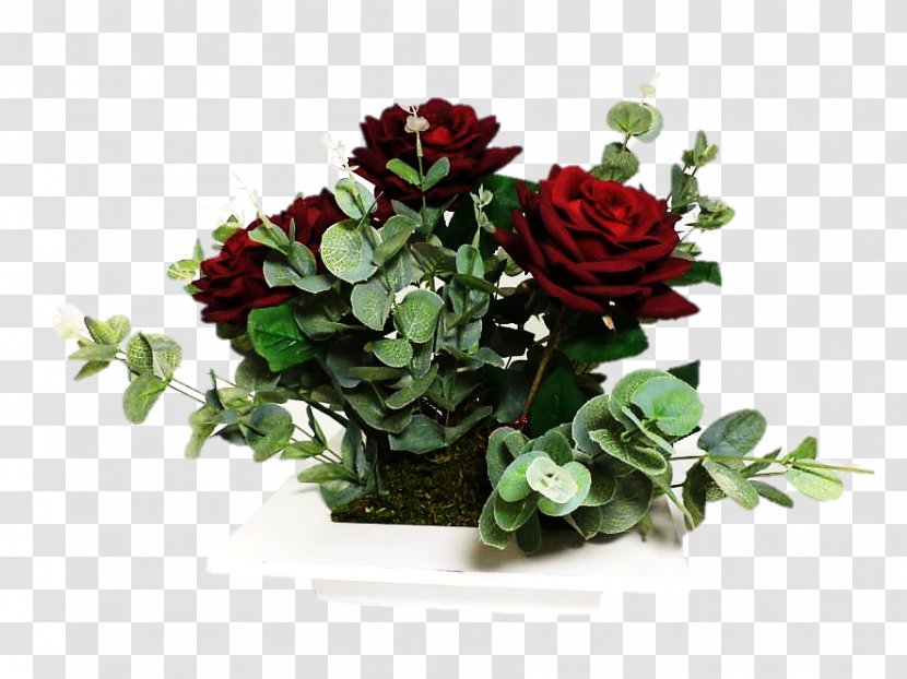 Garden Roses Floral Design Cut Flowers Flowerpot - Flower Transparent PNG