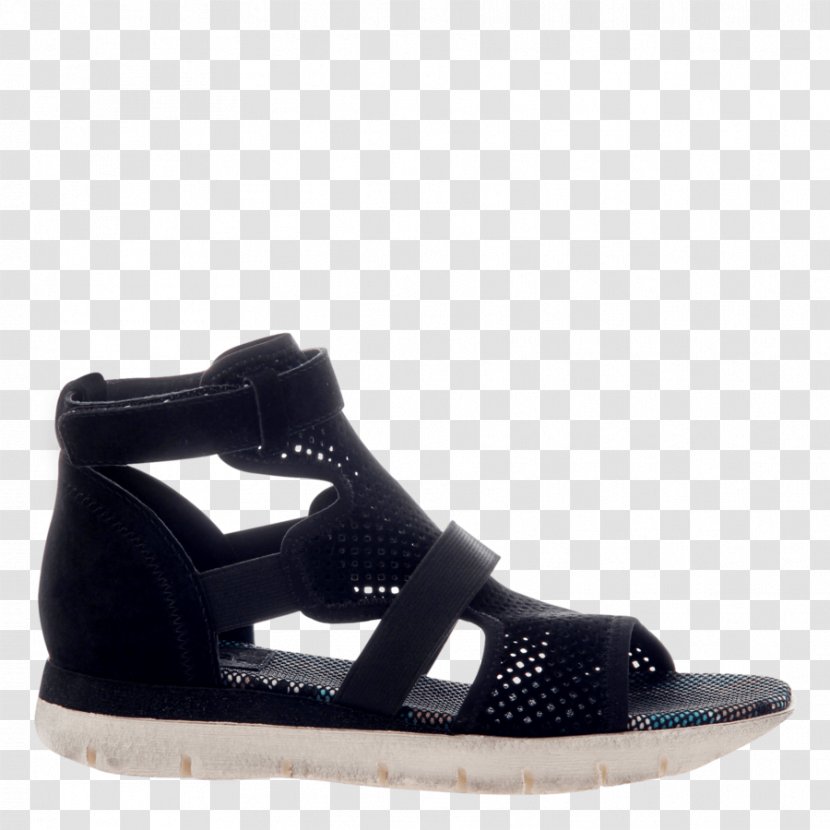 Shoe Sandal Suede Ankle Velcro - Black M Transparent PNG
