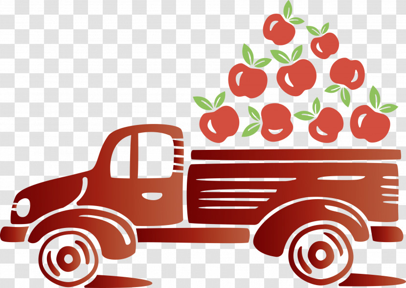Apple Truck Autumn Fruit Transparent PNG